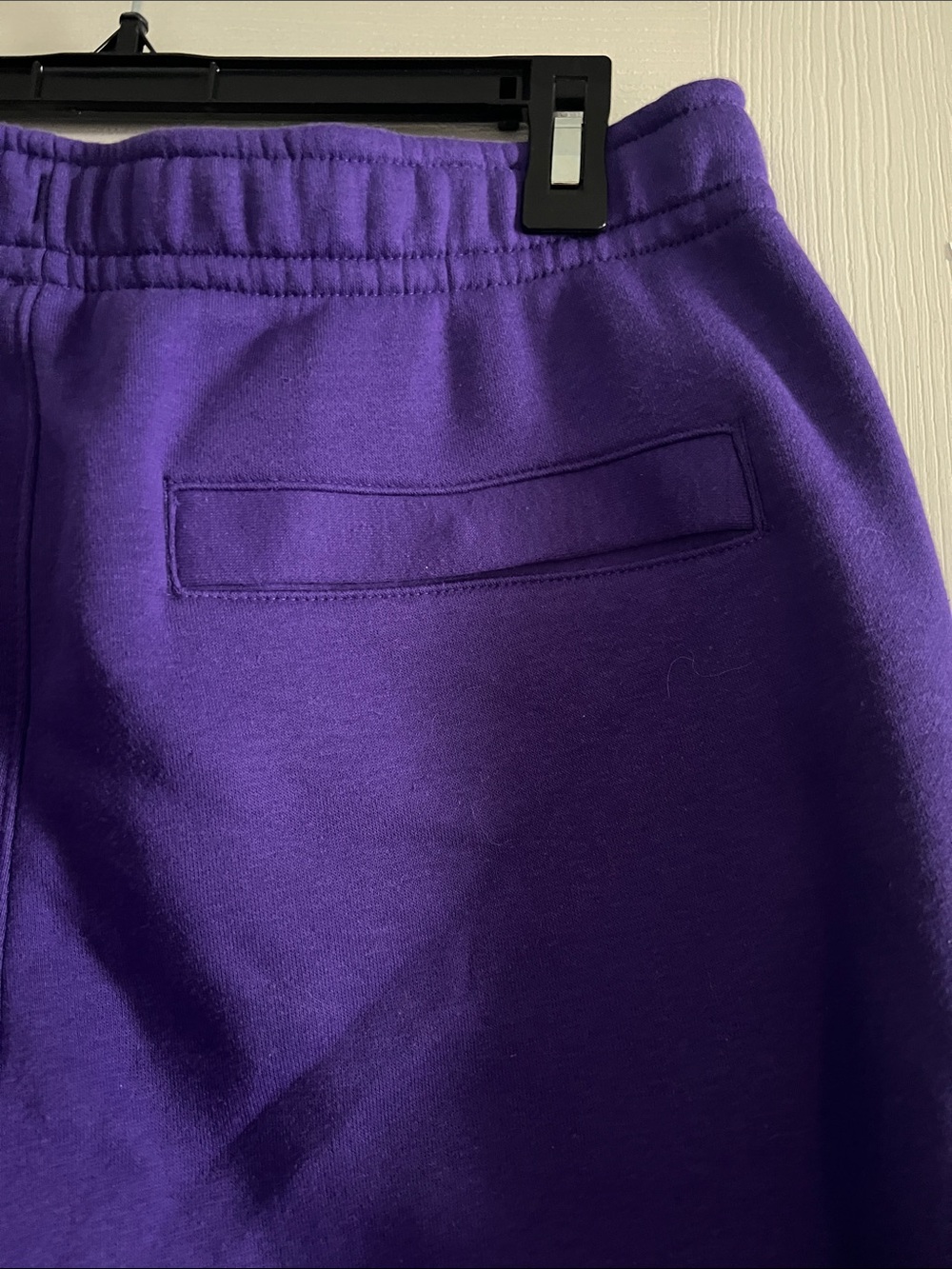 Nike Women's Purple Fleece Joggers with White Logo - Picture 3 of 6